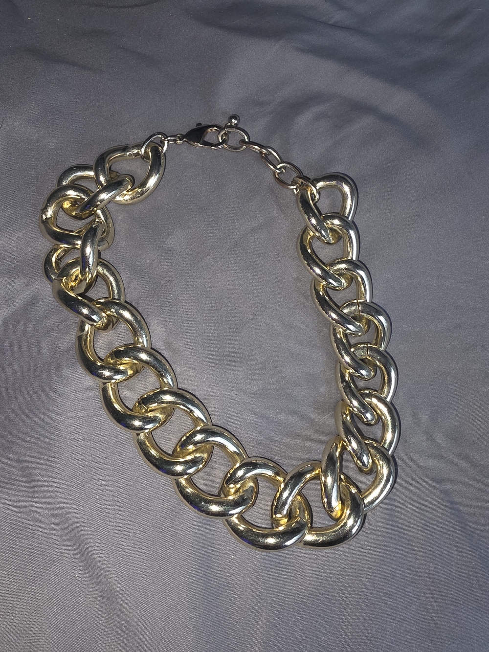 Gold Chunky Chain Necklace - Women's Fashion Jewelry